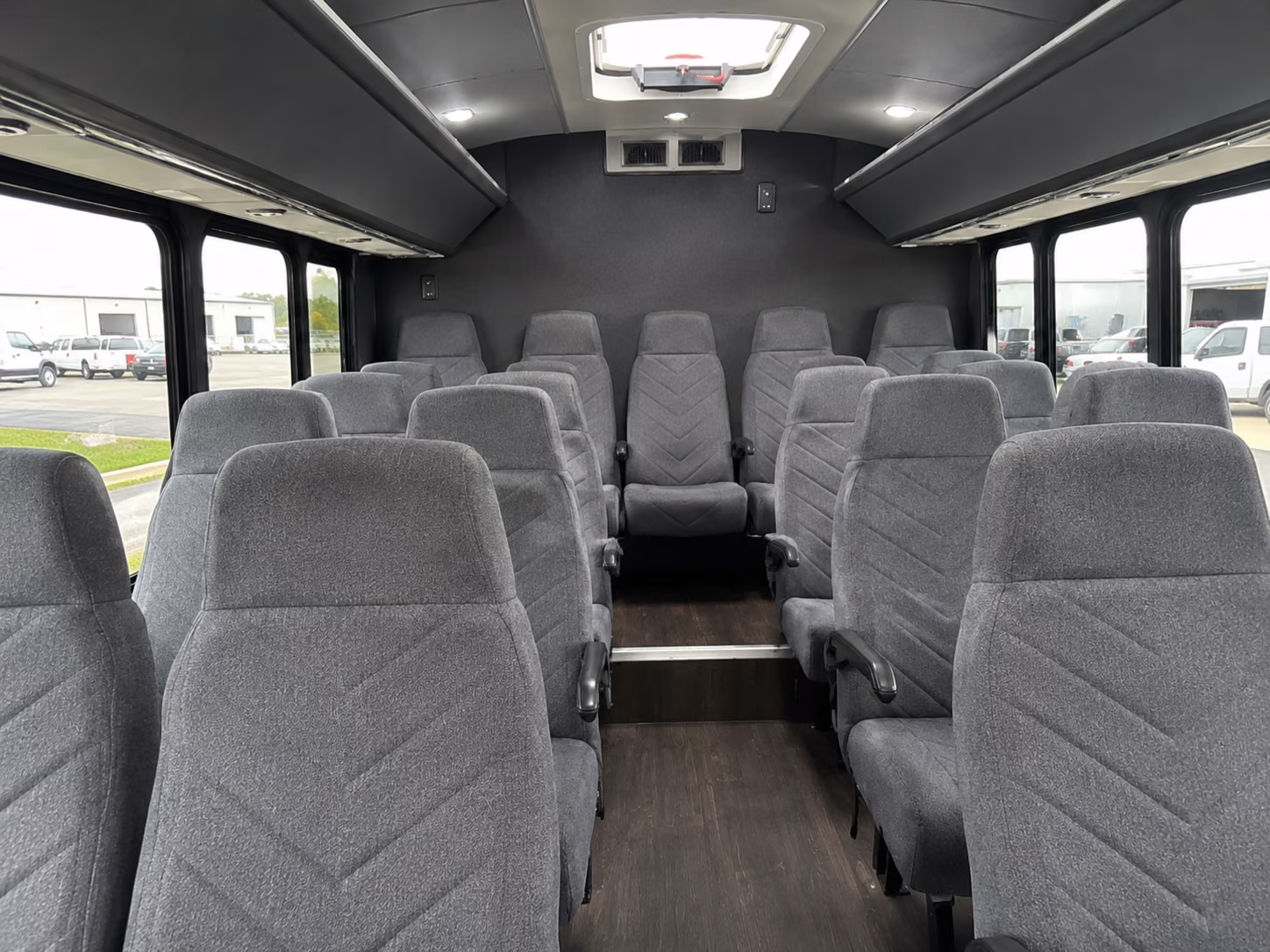 bowie 15 passenger minibus interior