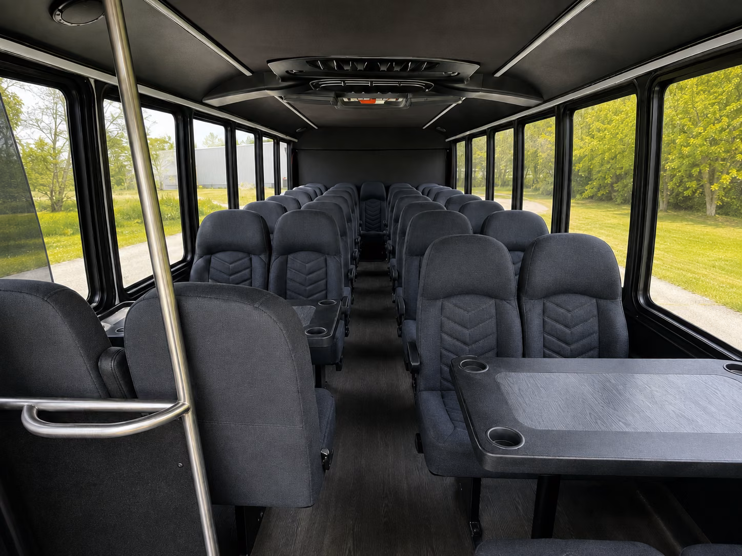 bowie 18 passenger minibus inside
