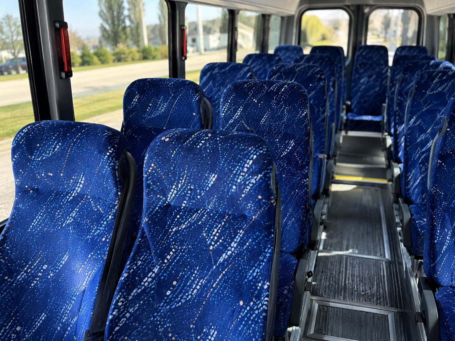 bowie 18 passenger minibus interior