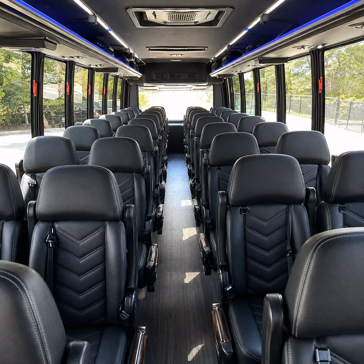 bowie 25 passenger minibus inside