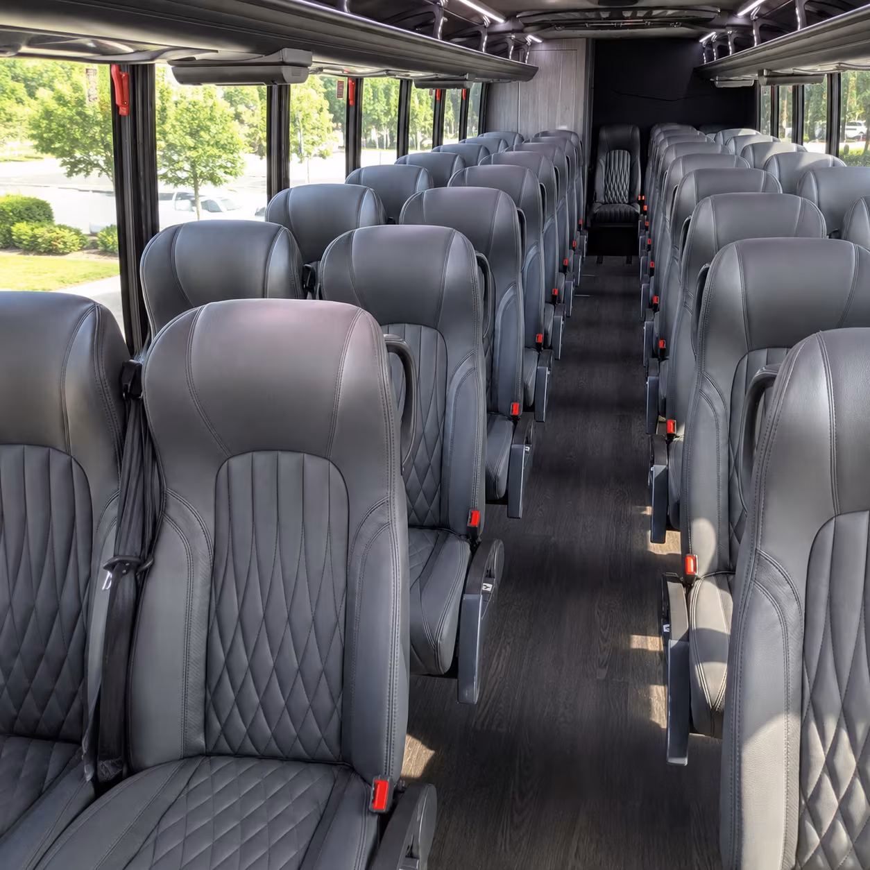 bowie 25 passenger minibus interior