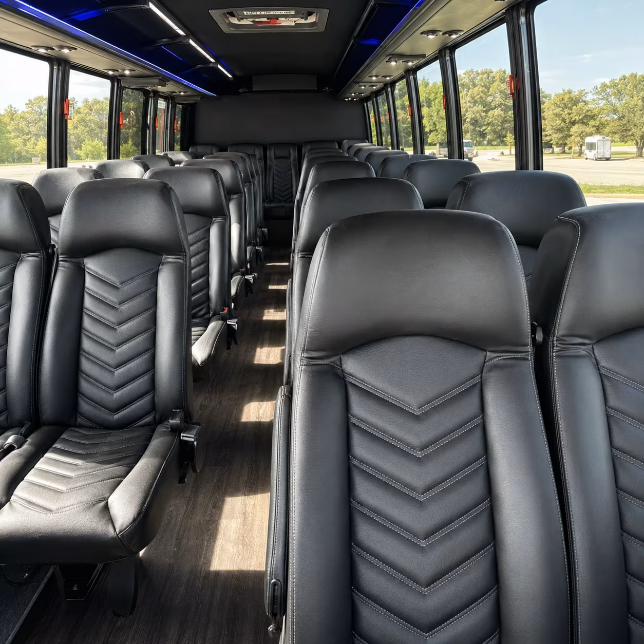 bowie 30 passenger minibus inside