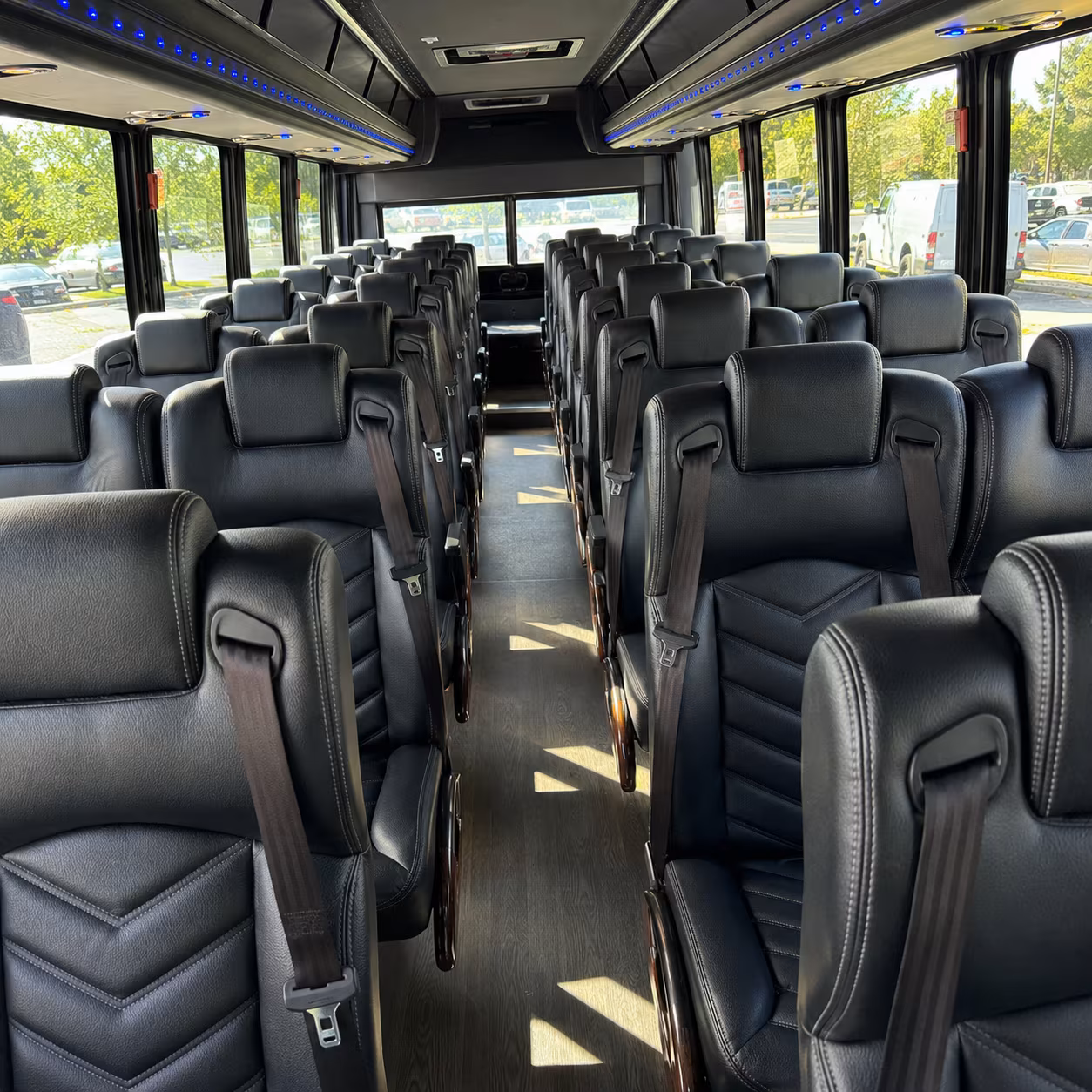 bowie 30 passenger minibus interior