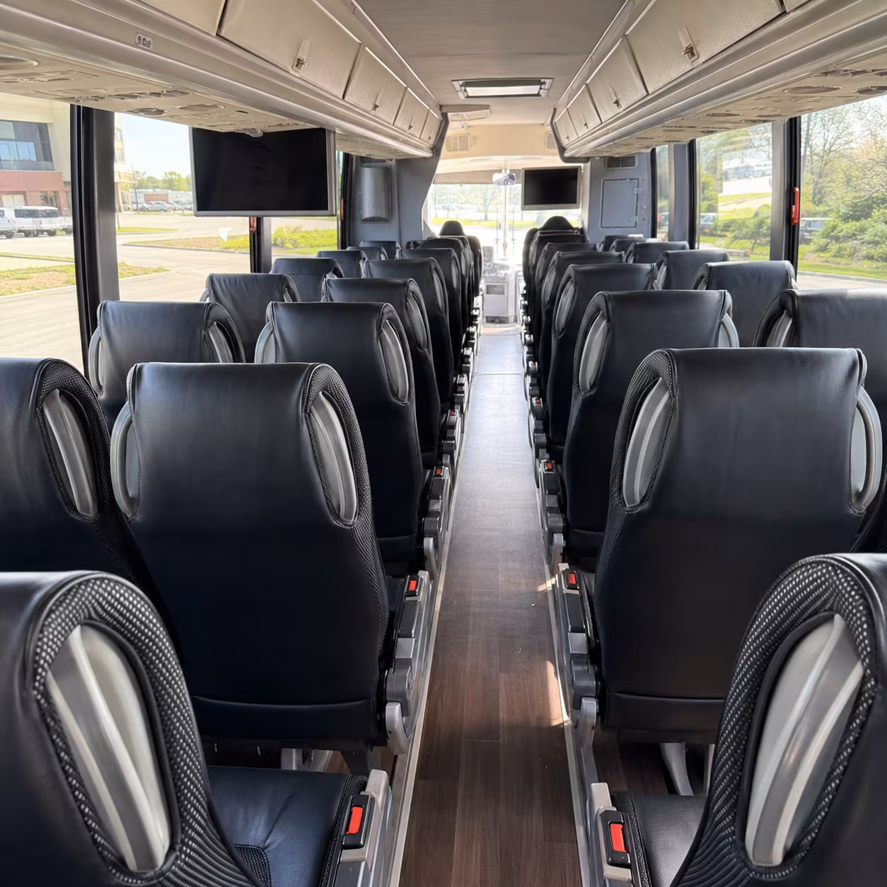bowie 56 passenger charter bus interior