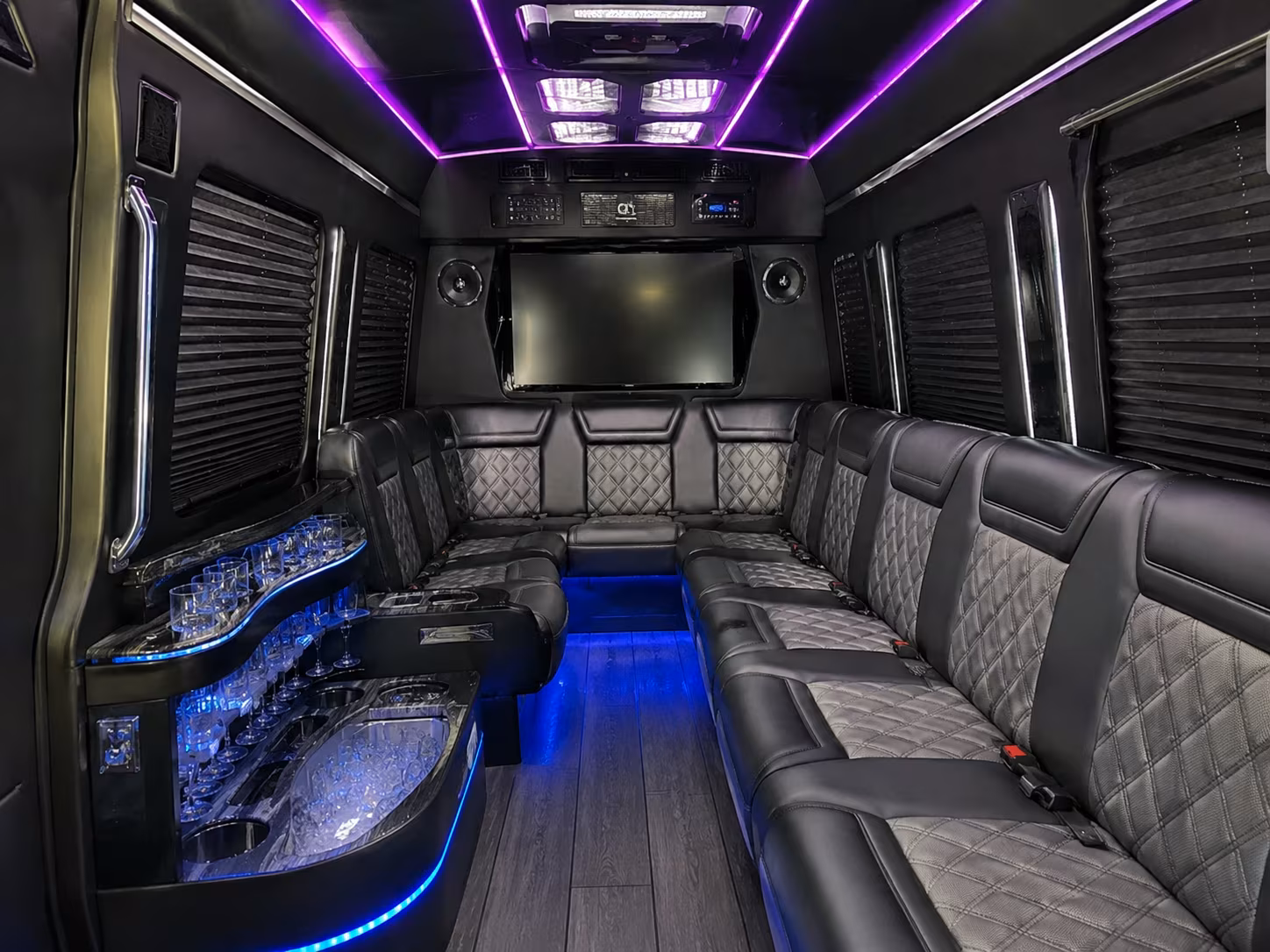 bowie corporate event transportation onboard seating