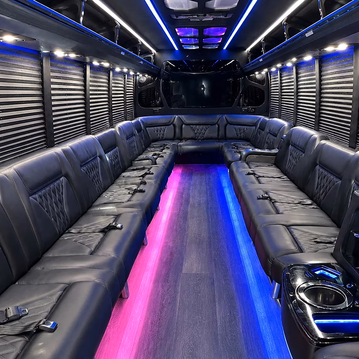 bowie party bus interior
