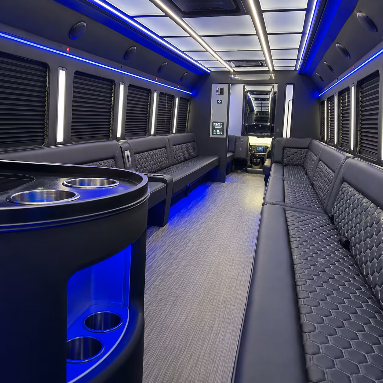 bowie party bus rentals inside