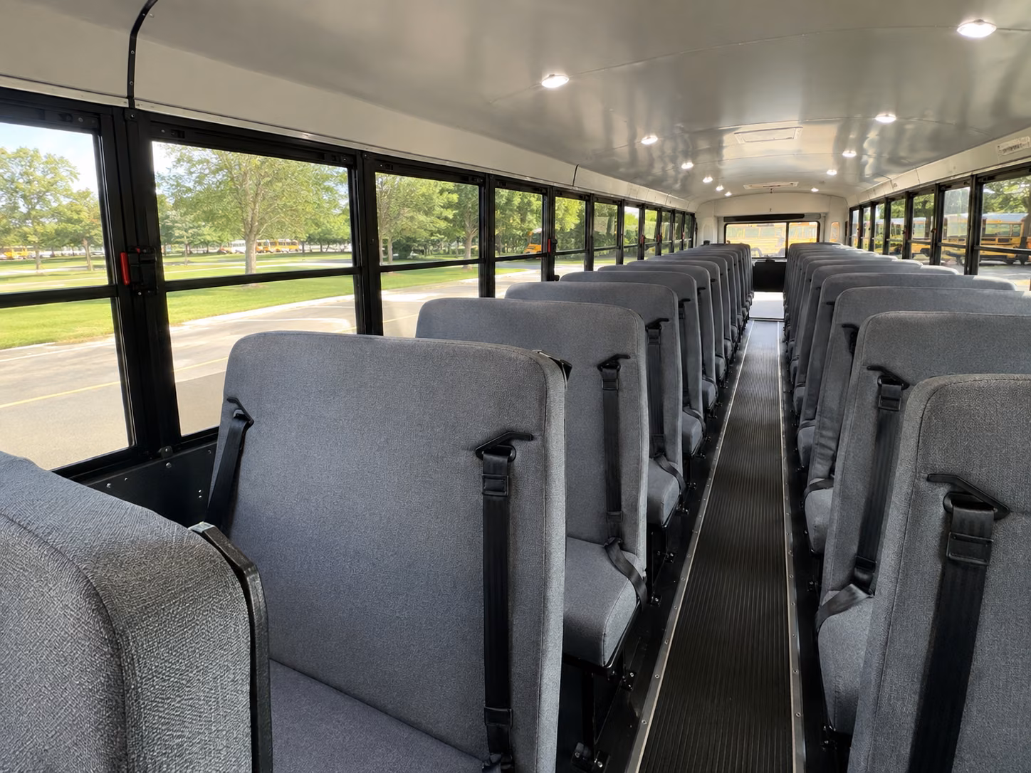bowie school bus inside
