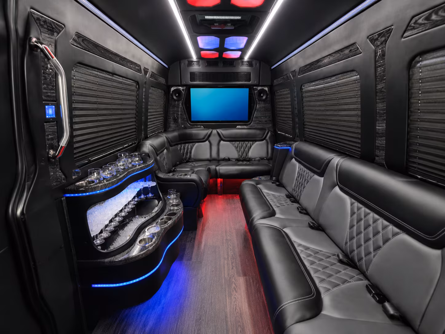 bowie sprinter limousine inside